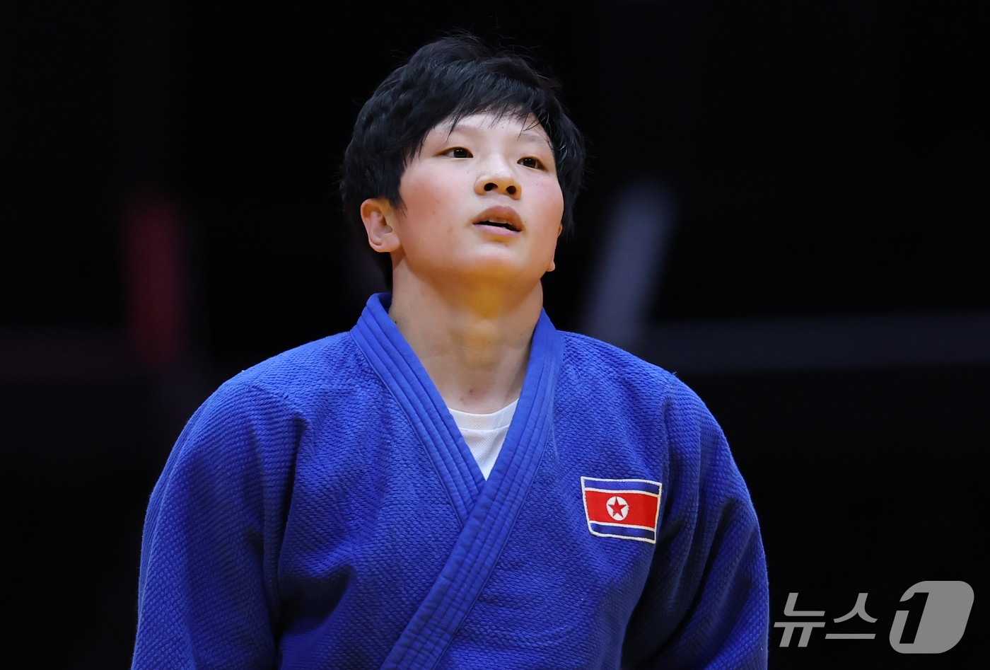 (나고야=뉴스1) 김민지 기자 = 북한 김현아가 1일 일본 아이치 인터내셔널 아레나에서 열린 2026 아이치·나고야 아시안게임 유도 여자 70kg급 8강전에서 일본 시라카네 미오에 …
