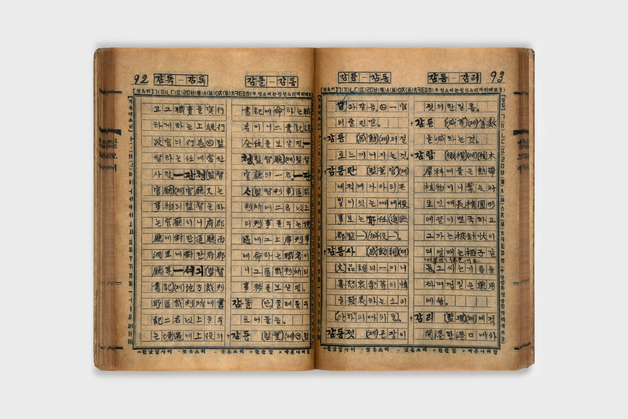 한글날 100주년, 주시경 최초 국어사전 원고 '말모이' 복제본 공개