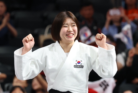 독립운동가 후손 허미미, 日에서 '금빛 메치기'…이준환 銅(종합)[AG]