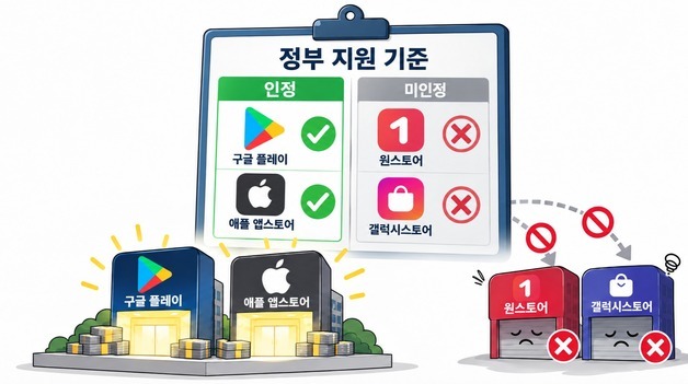 [단독]토종 앱마켓 '패싱'한 곳이 정부?…게임 지원사업도 구글·애플 '쏠림'