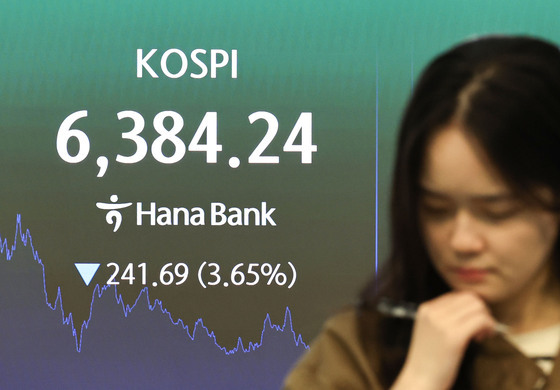 코스피 6400선 붕괴