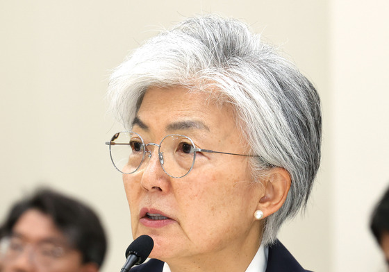 [국감] 질의에 답변하는 강경화 주미한국대사