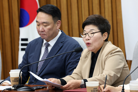 발언하는 임이자 정책위의장
