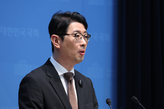 이재명 대통령 골프 관련 기자회견하는 주진우