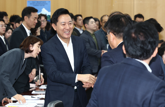 서울시구청장들 만난 오세훈 시장