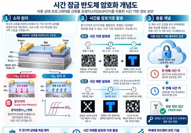 암호 키 있어도 시간 맞아야 정보 읽는 암호화 기술 개발