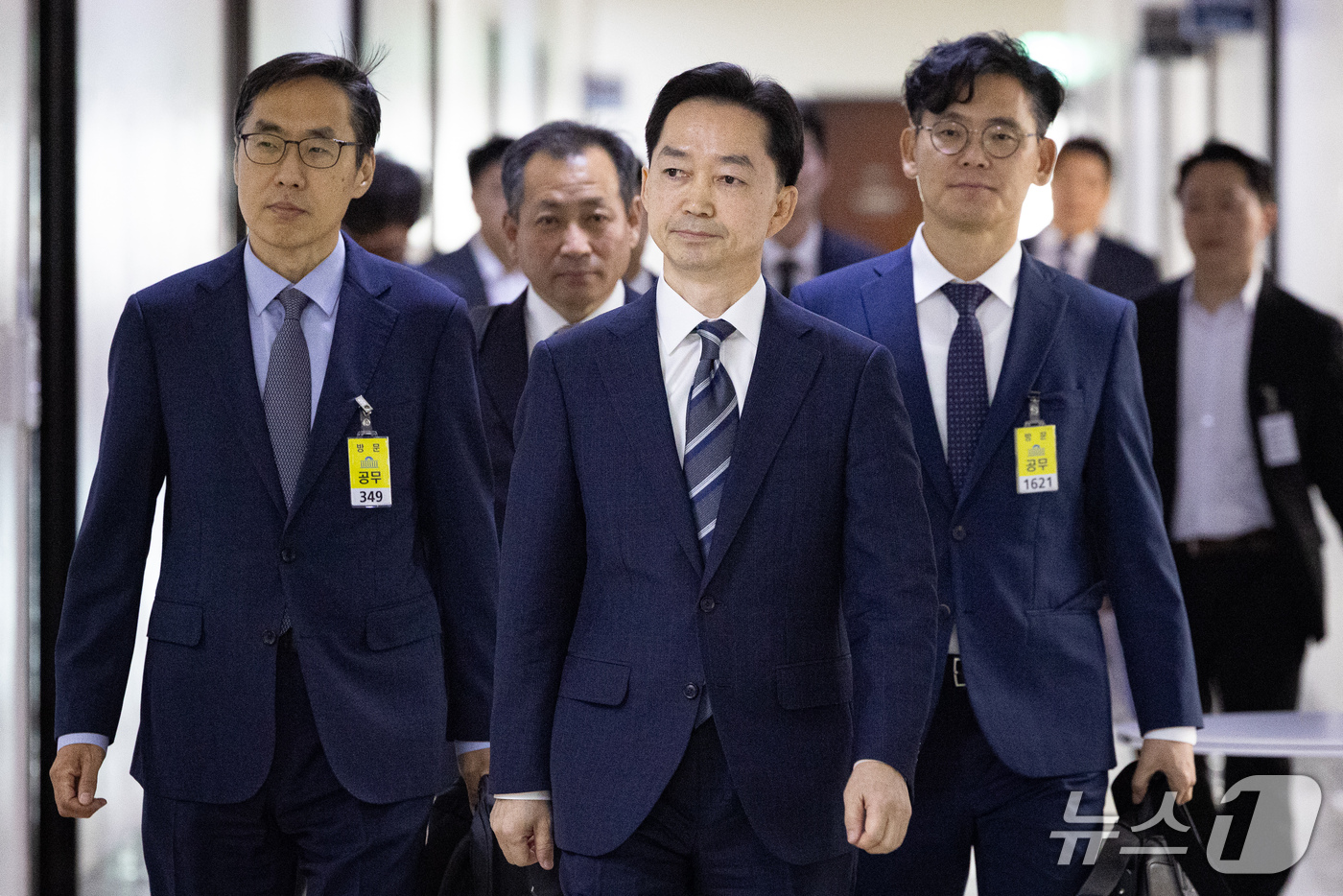 (서울=뉴스1) 유승관 기자 = 김지용 초대 중대범죄수사청장 후보자가 14일 서울 여의도 국회에서 열린 인사청문회에 출석하고 있다. 2026.10.14/뉴스1