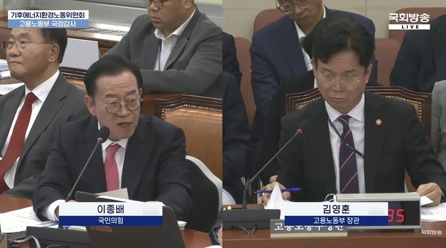 이종배 "노동부가 노조 불법행위 방치…채용절차법 위반 점검 안해"