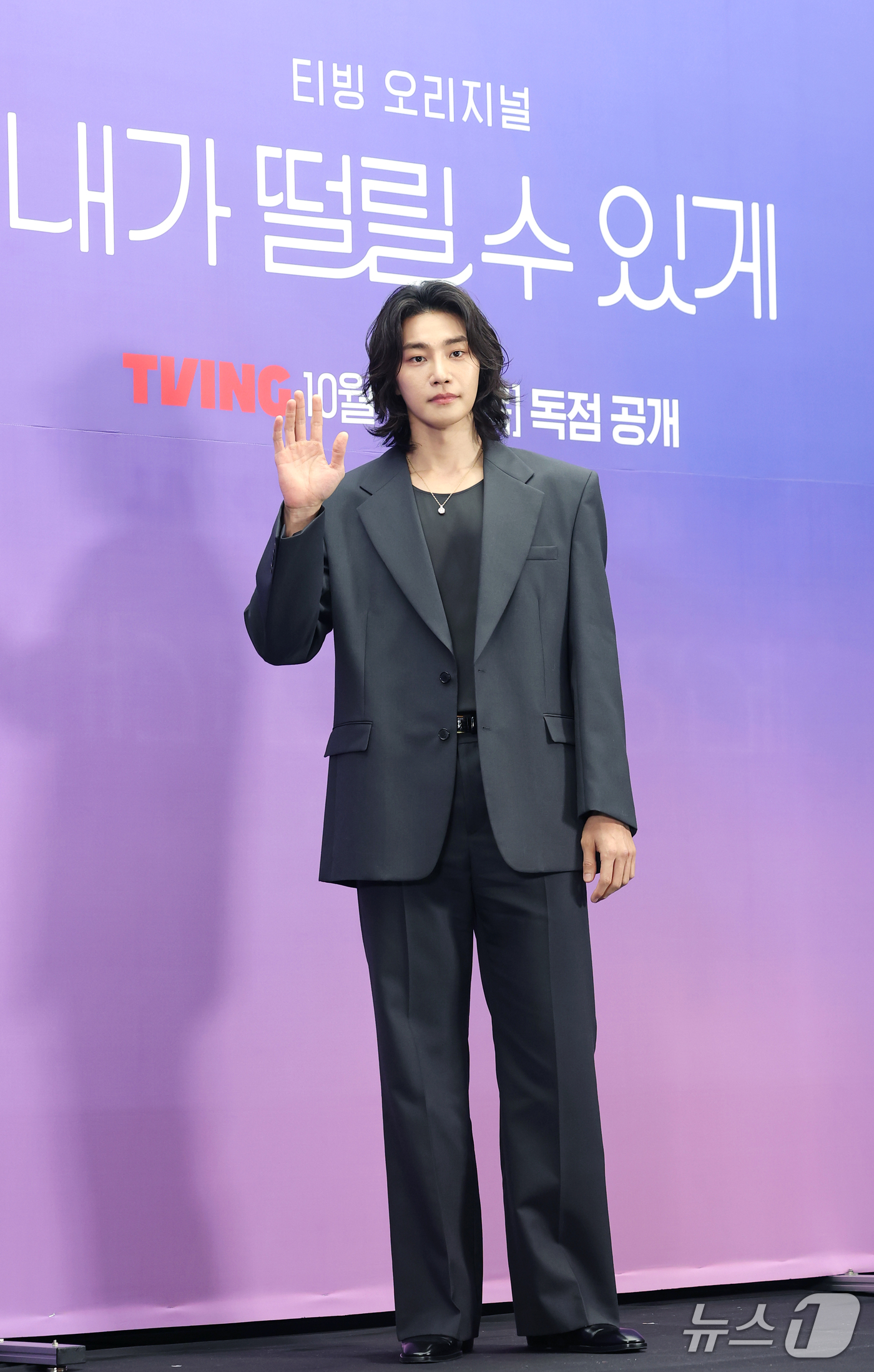 (서울=뉴스1) 권현진 기자 = 배우 김재영이 14일 서울 마포구 스탠포드호텔에서 열린 티빙 오리지널 드라마 '내가 떨릴 수 있게' 제작발표회에 참석해 포즈를 취하고 있다.'내가 …