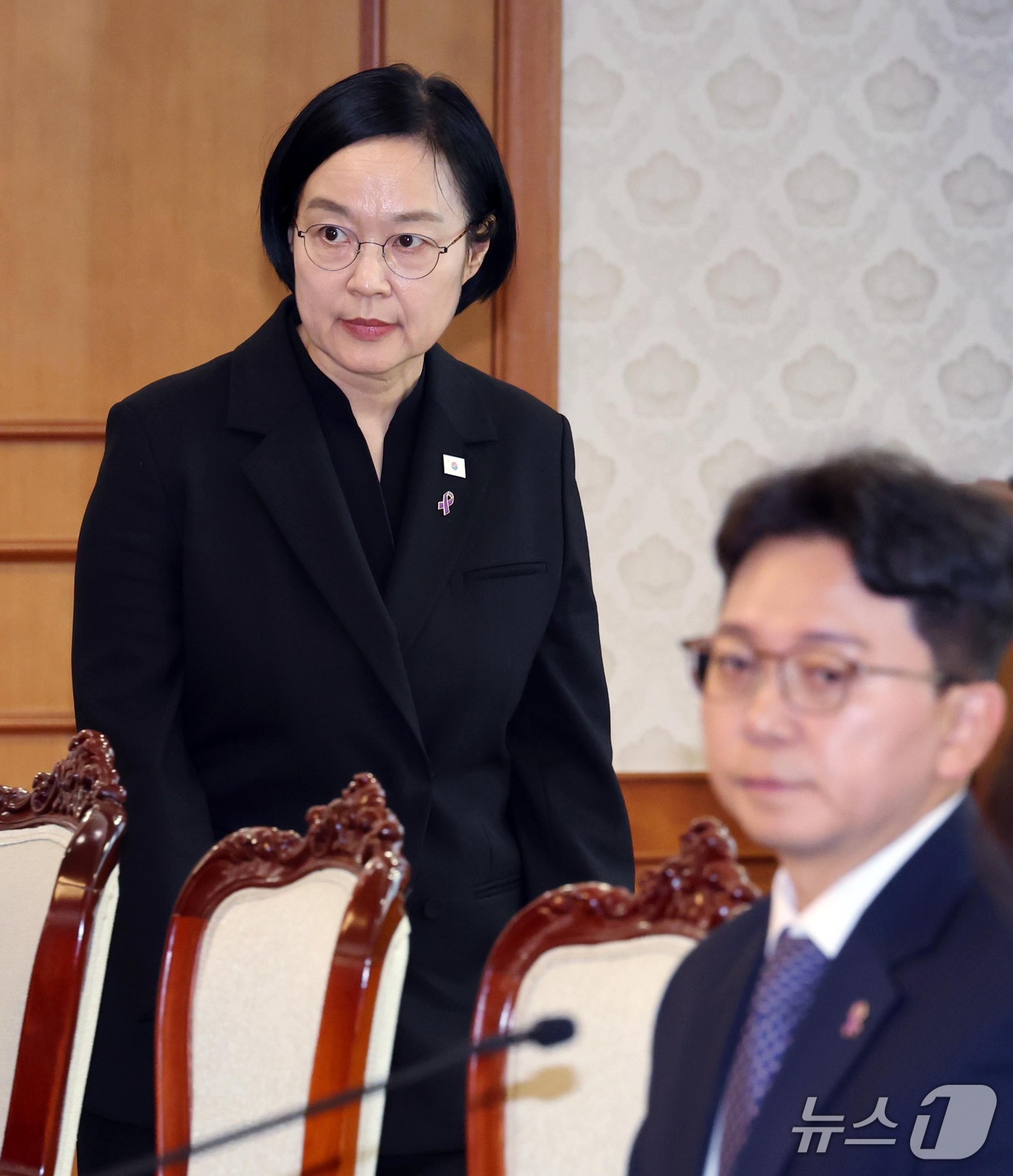 (서울=뉴스1) 이종덕 기자 = 한성숙 국무총리가 14일 서울 종로구 정부서울청사에서 이태원참사 추모위원회 회의에 참석하고 있다. 2026.10.14/뉴스1