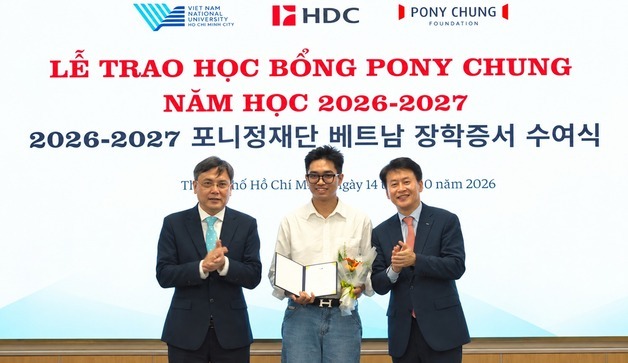 포니정재단, 호찌민국립대 장학지원 20주년…35명 장학증서 전달