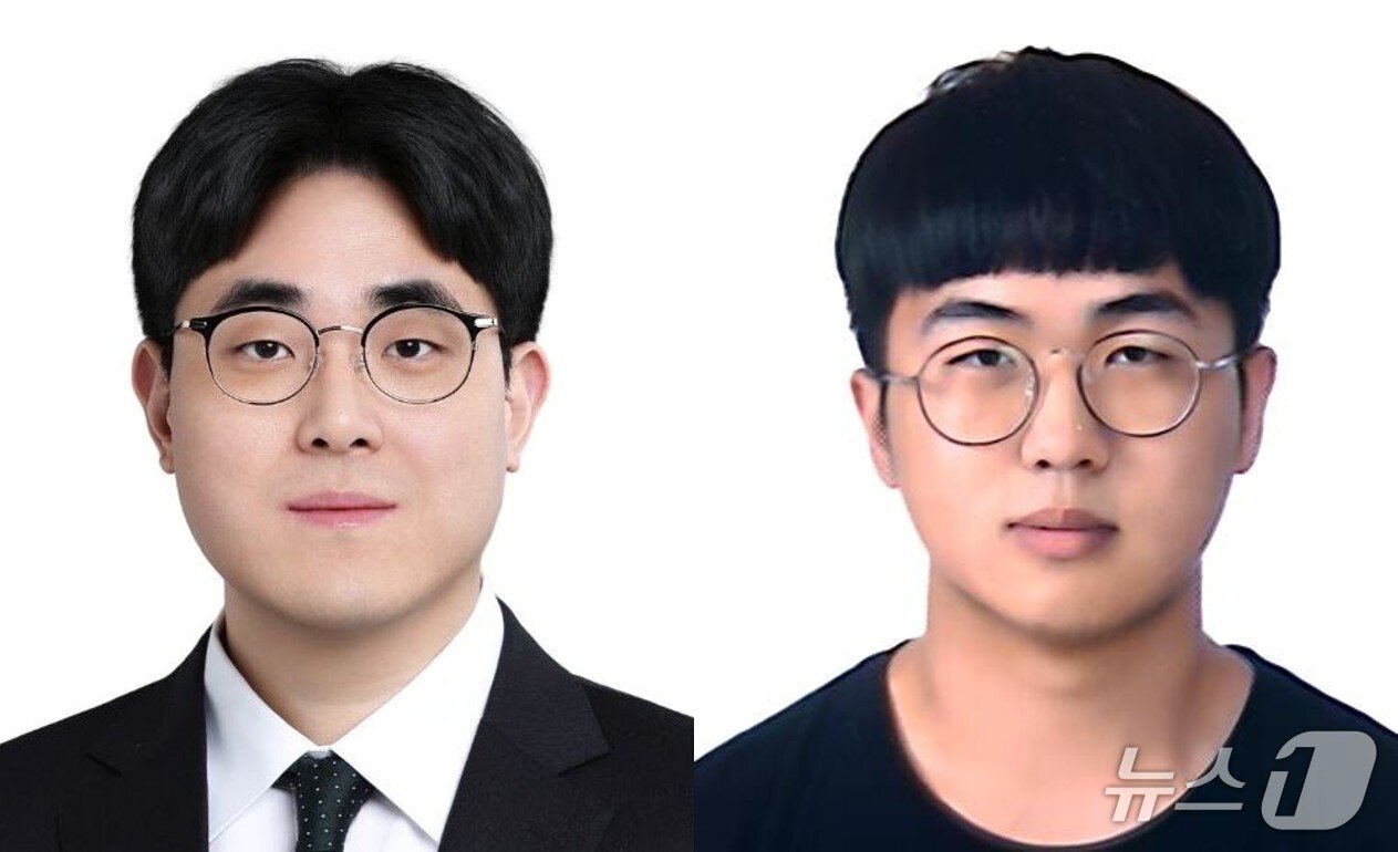 본문 이미지 - 왼쪽부터 백승렬 교수와 온정완 연구원.(UNIST 제공. 재판매 및 DB 금지)/뉴스1