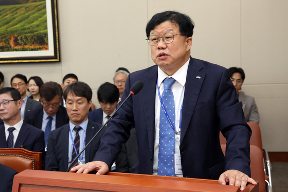 [국감] 발언하는 남광우 한국환경산업기술원장