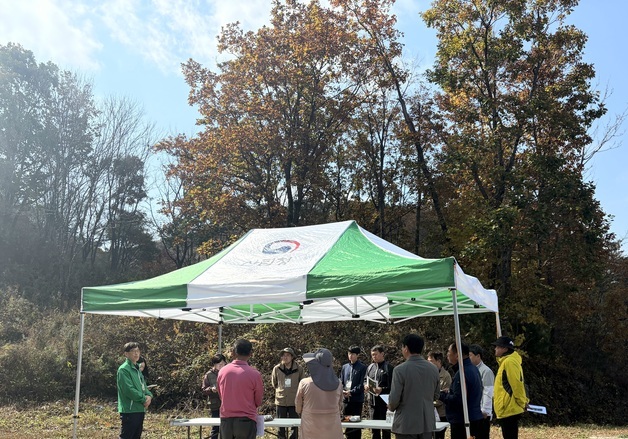 동부산림청, 정선 우수 임업경영 현장 방문…임업인 애로사항 청취