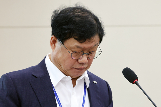 [국감] 질의 경청하는 남광우 한국환경산업기술원장