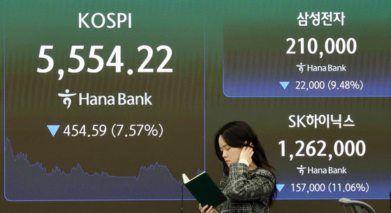 '폭락' 삼성전자·SK하이닉스, 프리마켓서 4% 반등