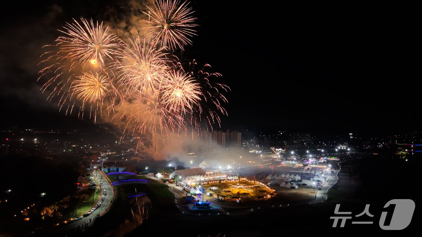 본문 이미지 - 2026 강경젓갈축제 불꽃놀이 (논산시 제공. 재판매 및 DB금지) /뉴스1