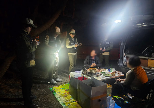 태안해안국립공원서 불법 취사·야영 등 사흘 새 65건 적발