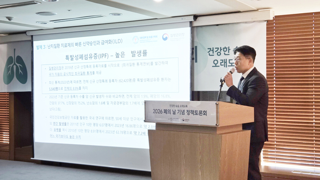 이재하 해운대백병원 교수 "특발성폐섬유증 신약 승인·건보 확대 필요"