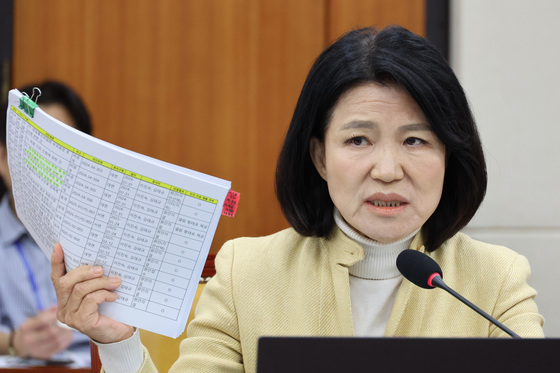 [국감] 의사진행 발언하는 이진숙