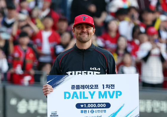 '7이닝 1실점 완벽투' 네일, 준PO 1차전 데일리 MVP