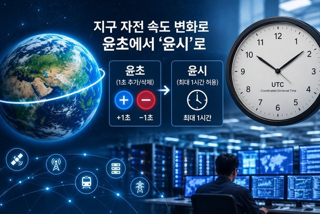 54년 만에 사라지는 '윤초'…지구 자전 빨라지자 시간 체계 바꾼다