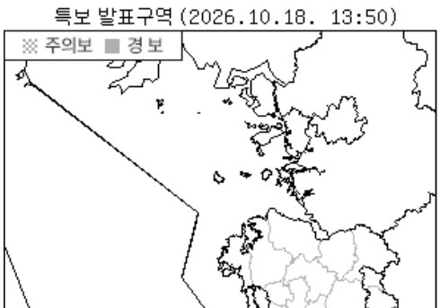 충남 서천에 호우주의보…밤까지 충남권 비