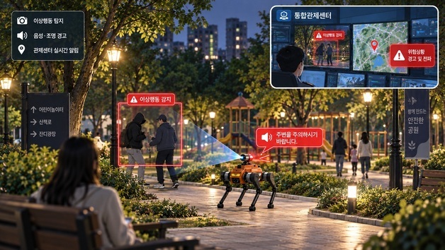 '4족 보행 순찰 로봇' 내년 천안서 첫 실전 테스트