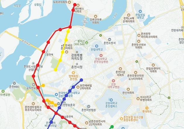 "차량 정지율 38% 감소"…춘천시, 53개 교차로 신호체계 개선