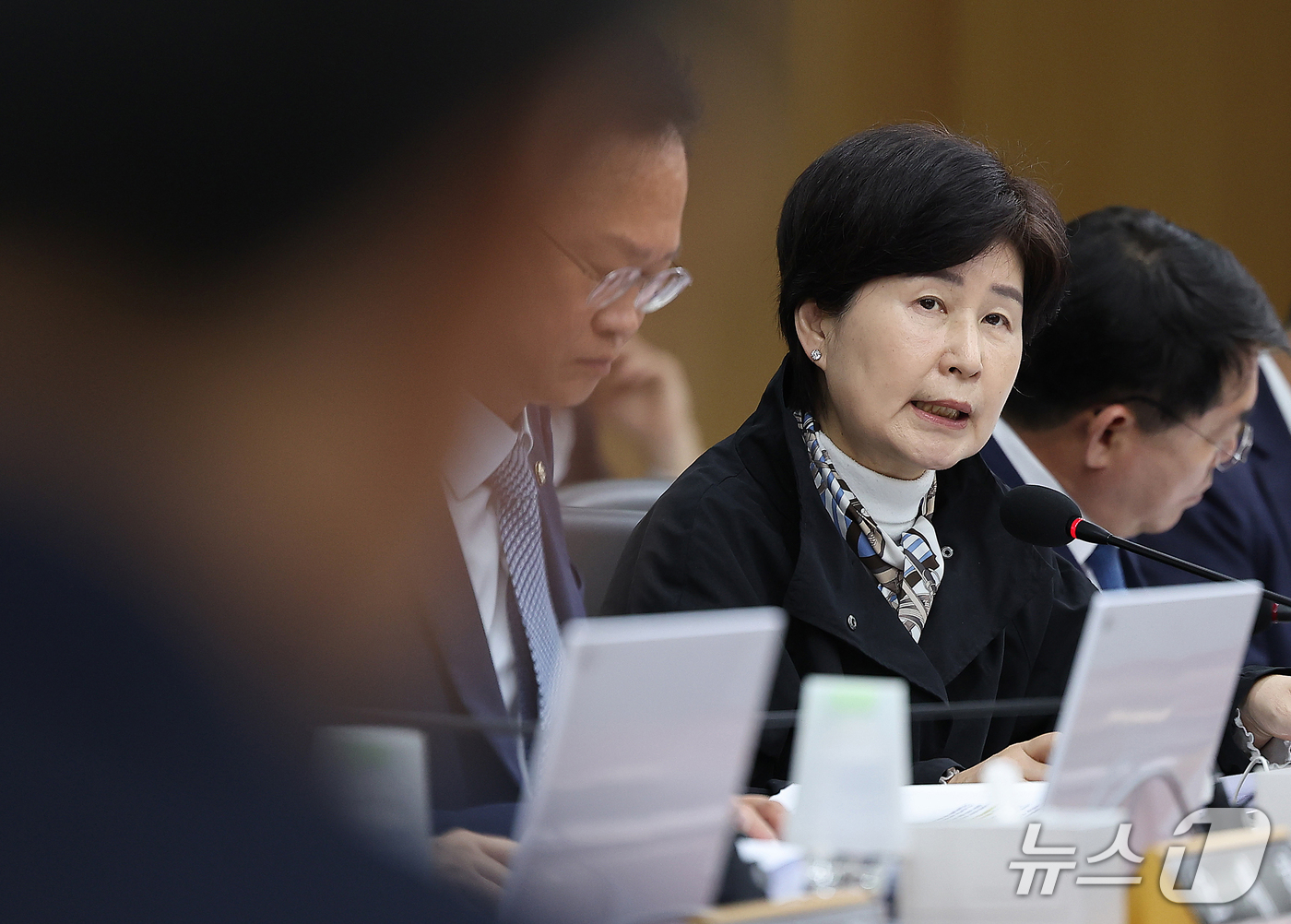 (대구=뉴스1) 공정식 기자 = 백혜련 더불어민주당 의원이 19일 대구 동구 한국가스공사 본사에서 열린 2026년도 국회 산자중기위원회의 한국가스공사, 한국석유공사, 강원랜드, 대 …