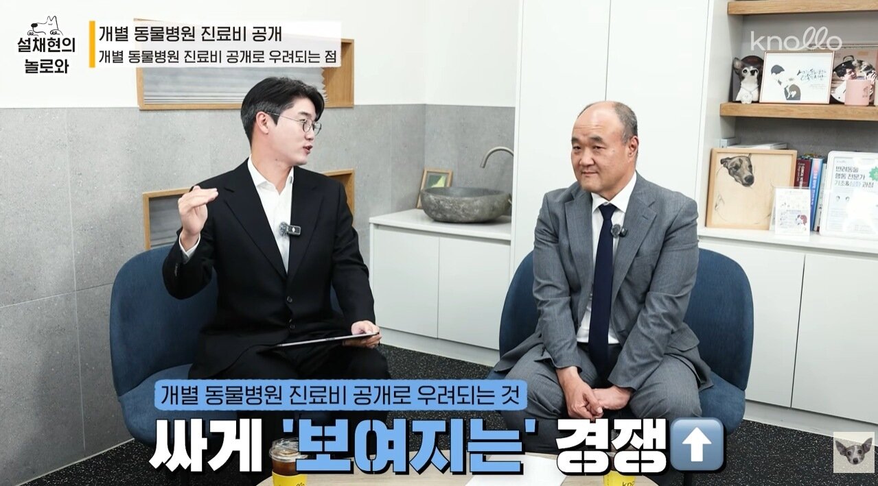 본문 이미지 - 설 수의사는 개별 동물병원 진료비 공개가 저가경쟁으로 진료비를 낮추는 효과를 기대했겠지만 오히려 싸게 '보여지는' 경쟁이 많아질 것으로 우려했다(설채현의 놀로와 유튜브 갈무리). ⓒ 뉴스1