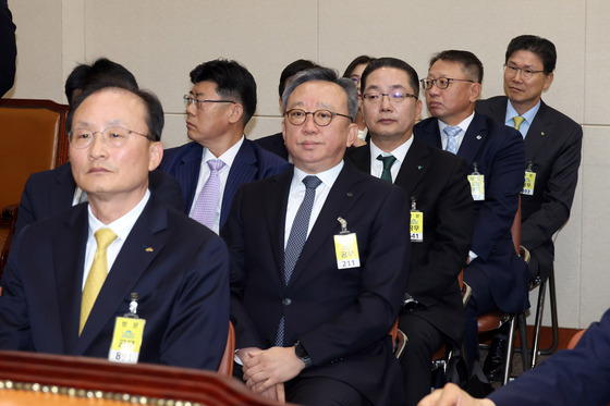 [국감] 정무위원회 증인 출석한 5대 은행장