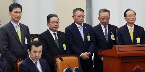 [국감] 정무위 국감 출석한 5대은행장
