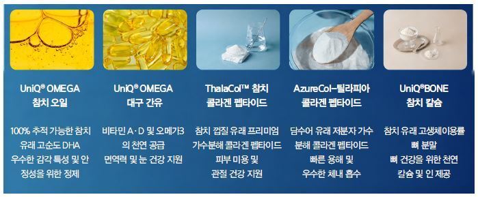 본문 이미지 - 타이유니온의 기능성 소재 제품군(출처:thaiunioningredients.com)