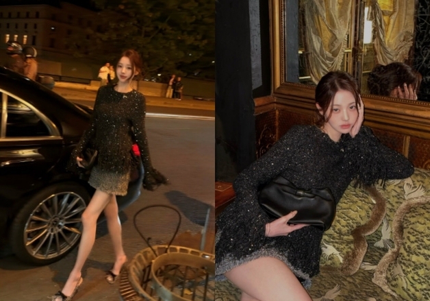 장원영, 초미니 아래 쭉뻗은 각선미…파리 밝힌 비현실적 미모 [N샷]