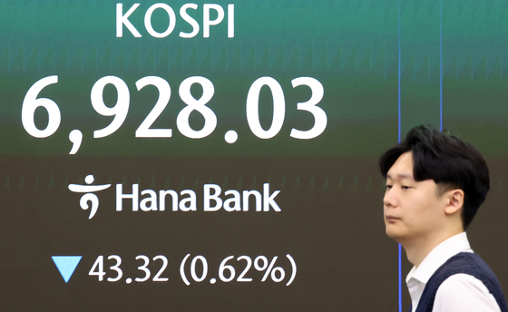 코스피 0.47% 하락 출발…6938선