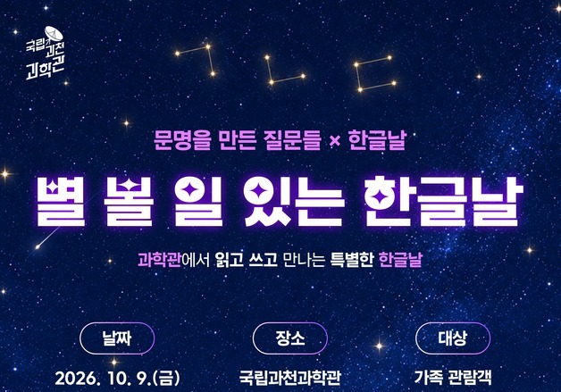 한글날 100주년…과학관서 한글 체험부터 백일장 열린다