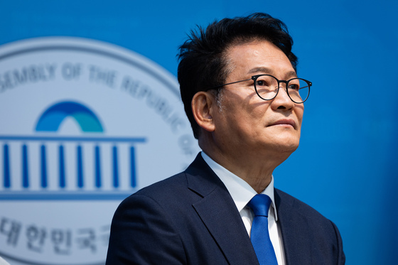 10.4 평화선언 20주년 민간교류위원회 발족 기자회견 참석한 송영길 대통령 평화외교특별보좌관