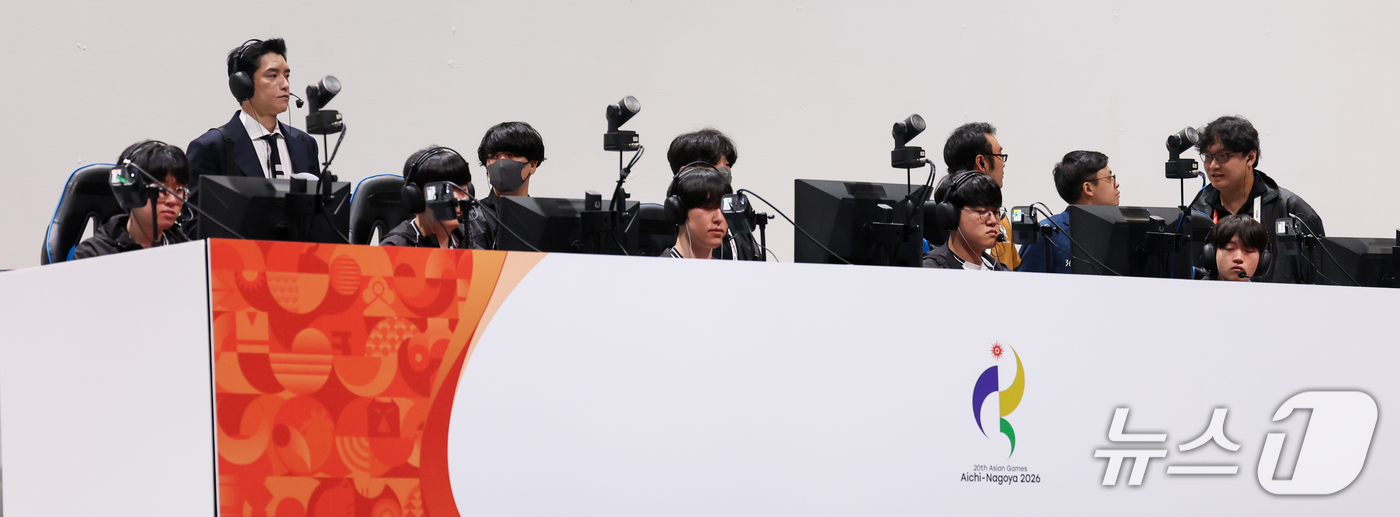 (도코나메=뉴스1) 안은나 기자 = 롤 국가대표팀이 2일 일본 아이치 스카이 엑스포에서 열린 2026 아이치·나고야 아시안게임 e스포츠 리그 오브 레전드(LoL) 결승전을 펼치고 …