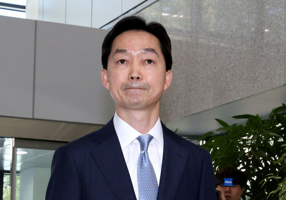 입장 발표 마친 김지용 후보자