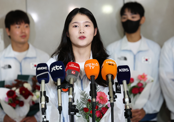 금메달 소감 밝히는 사격 추가은