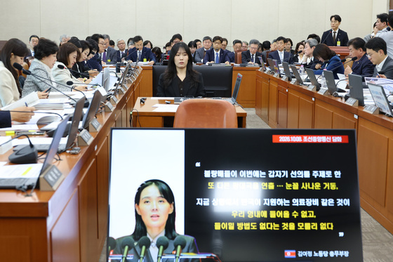 [국감] 北 김여정 발언 등장한 국정감사장
