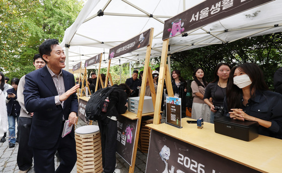 오세훈 시장, 홍익대 방문…청년 고민 듣고 '서울생활꿀팁' 공유