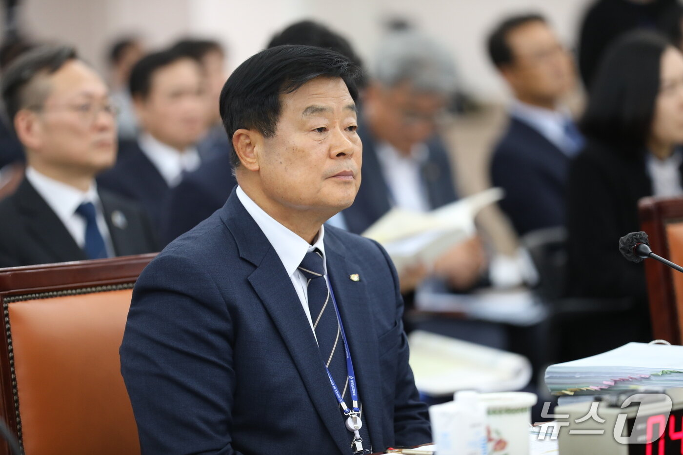 본문 이미지 -  20일 전남광주통합특별시교육청에서 열린 대전·세종·충남·충북교육청 국정감사에 이병도 충남교육감이 참석한 모습. 2026.10.20 ⓒ 뉴스1 서충섭 기자  