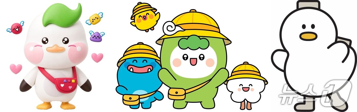 본문 이미지 - (왼쪽부터) 올해 특별상 수상작인 부산교육청 '부션', 산청군 '산 너머 친구들' 및 지난해 대상 수상작 김해시 '토더기' (행사 홈페이지 캡처. 재판매 및 DB 금지)