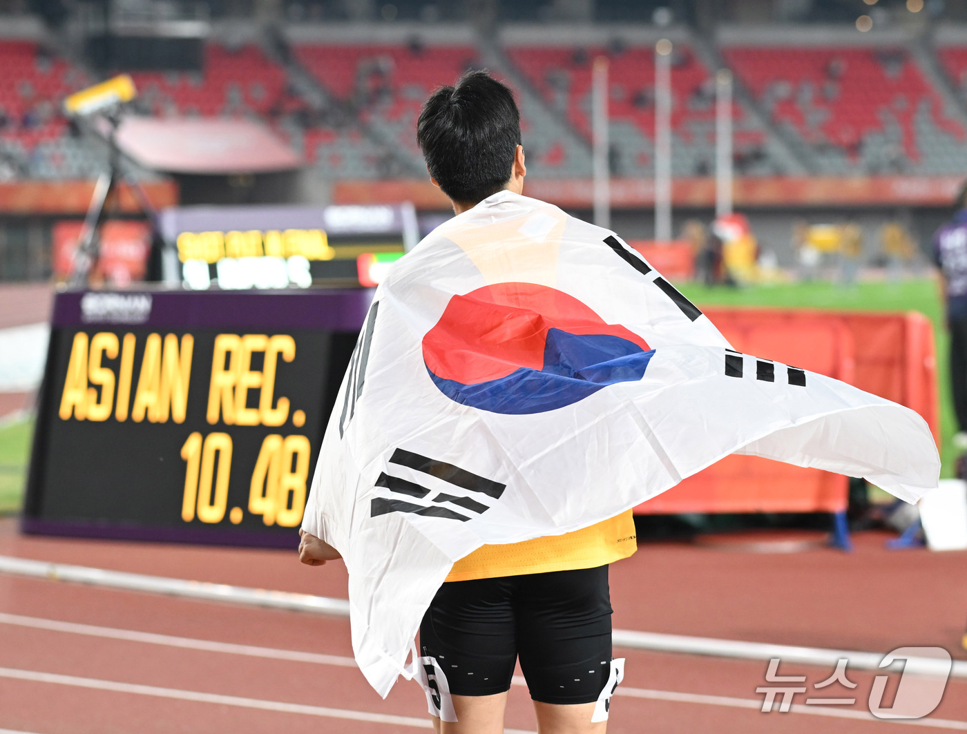 (나고야=뉴스1) 사진공동취재단 = 장민호가 20일 일본 아이치현 나고야시 팔로마 미즈호 스타디움에서 열린 ‘제5회 아이치-나고야 아시안 패러게임’  육상 경기 남자 100m T1 …