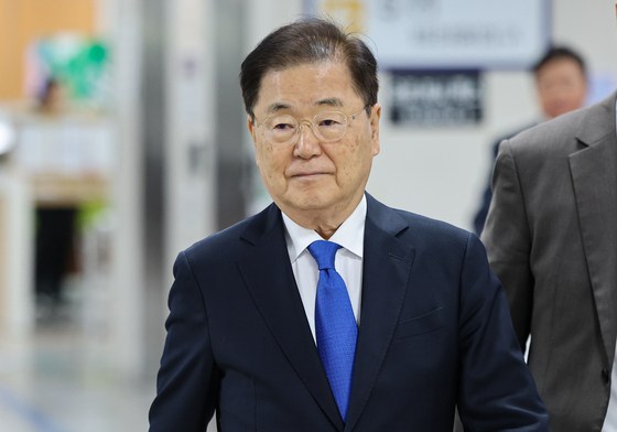 법정 향하는 정의용 전 국가안보실장