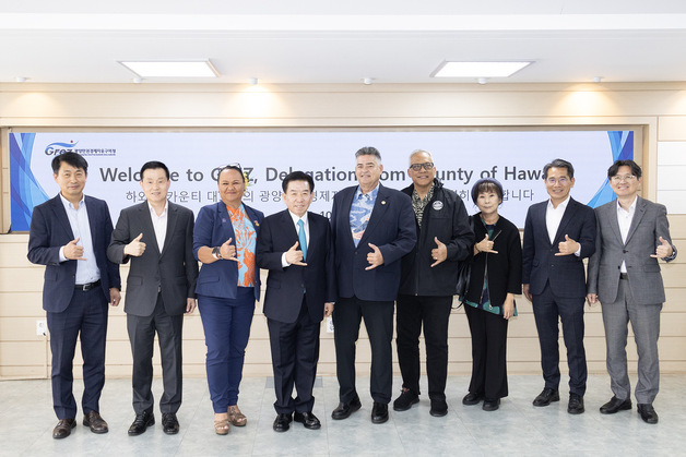광양경자청, 미국 하와이 카운티 대표단 면담…경제 협력 논의