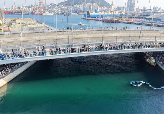외해가 코 앞인데…북항 떠나기 싫은 부캉이