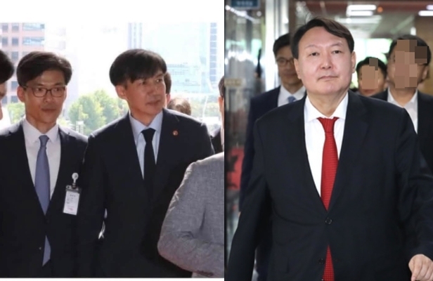 '박철우 검사 최측근설?' 두고 사진전 벌인 조국-한동훈